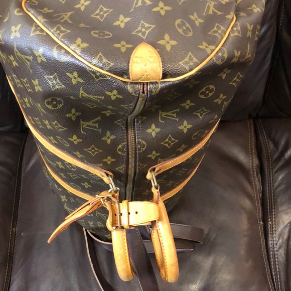 LOUIS VUITTON Monogram Keepall LV 55 Boston Travel Weekend Duffle Bag AUTHENTIC - Picture 14 of 17